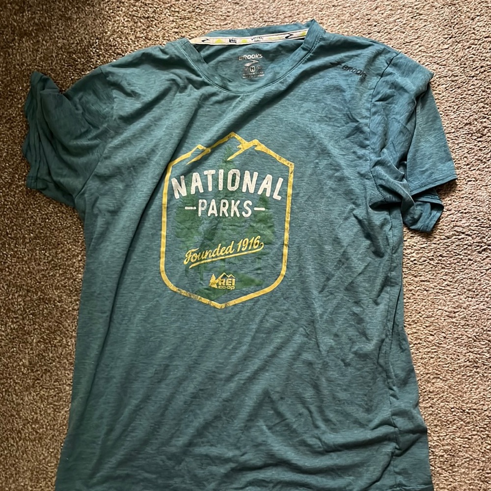Brooks and REI National Parks shirt